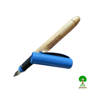 Plnící dřevěné pero Mercurius  ECO modré